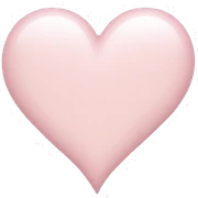 powder pink heart emoji sticker