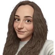 smiling girl in white sweater sticker