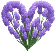 Lavender Heart sticker