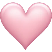 Light pink heart  sticker