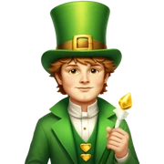 Celebratory Leprechaun sticker