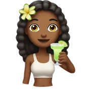Girls drinking margaritas sticker