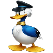 Donald duck sticker