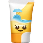 Sunscreen sticker