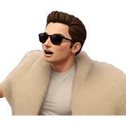 cool guy in sunglasses sticker