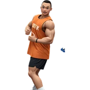 playful boys at the gym sticker