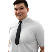 smiling boy in white shirt sticker