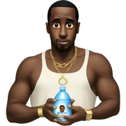 P diddy holding baby oil sticker
