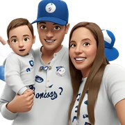 boys in baseball caps sticker