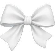 White bow sticker