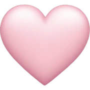 Light pink Heart without face  sticker