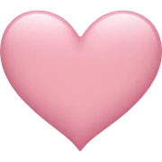Light pink heart  sticker