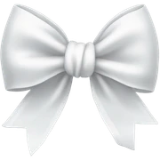 White bow  sticker