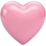 light pink heart sticker