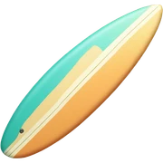 Beachy coastal surfboard  sticker