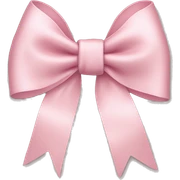 light pink ribbon bow sticker