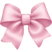 Light pink bow sticker