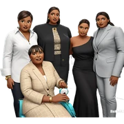 girls in stylish attire sticker