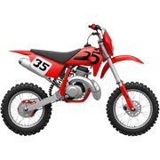 Tc Dirtbike with the numbers 358 sticker