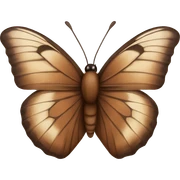 brown butterfly sticker