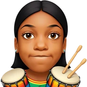 Festive Drummer sticker