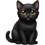 Black munchkin cat  sticker
