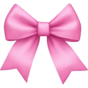Pink bow sticker