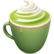 Matcha latte sticker