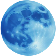 Blue moon sticker