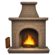Fireplace sticker
