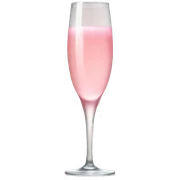 Pink champagne sticker