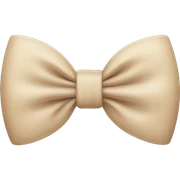 Beige bow sticker