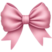 Pink bow sticker