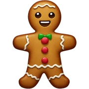 gingerbread man sticker