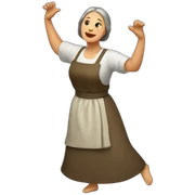 slavic mom dancing for food sticker