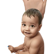 realistic portrait of boy sticker