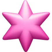 pink star sticker