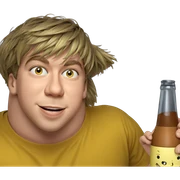 smiling boy in yellow shirt sticker