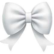 white bow sticker