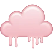 Pale Pink Smear sticker
