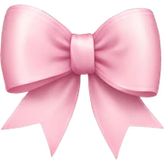 light pink ribbon bow sticker