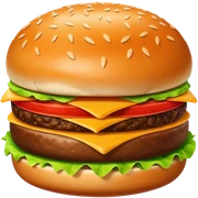 Plain burger sticker