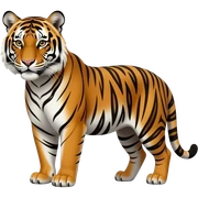 Bengal tiger sticker