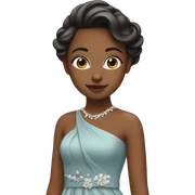 girl in elegant dress sticker