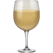 beige wine glass sticker
