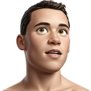 realistic portrait of a boy sticker