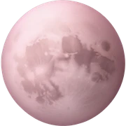 Pastel pink moon sticker