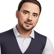male portrait in white shirt sticker