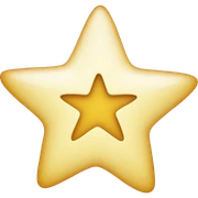 half of star sticker