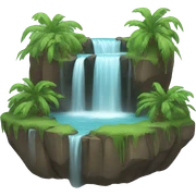 Tropical Waterfall sticker